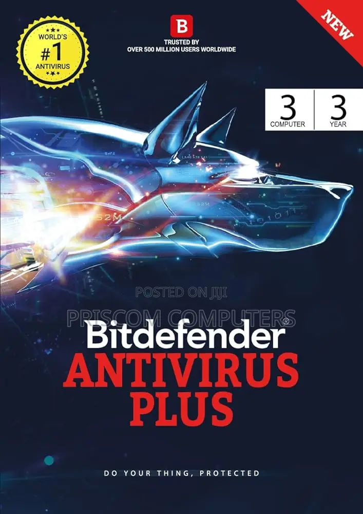 Bitdefender Antivirus; 3 User for 1 Year