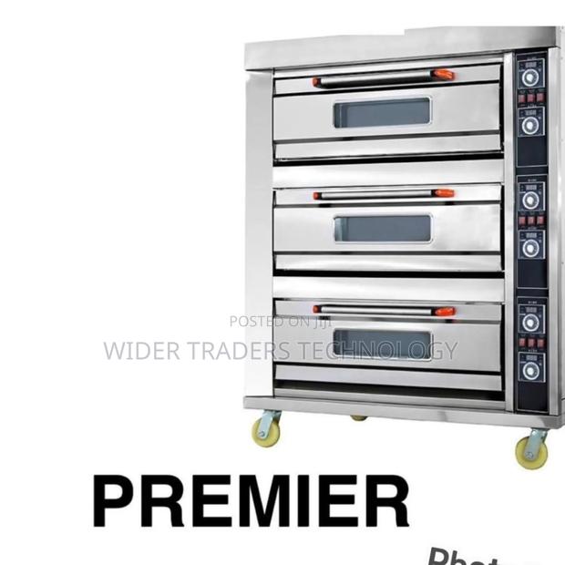 Premier Three Decks Six Trays Commercial Electric Oven
