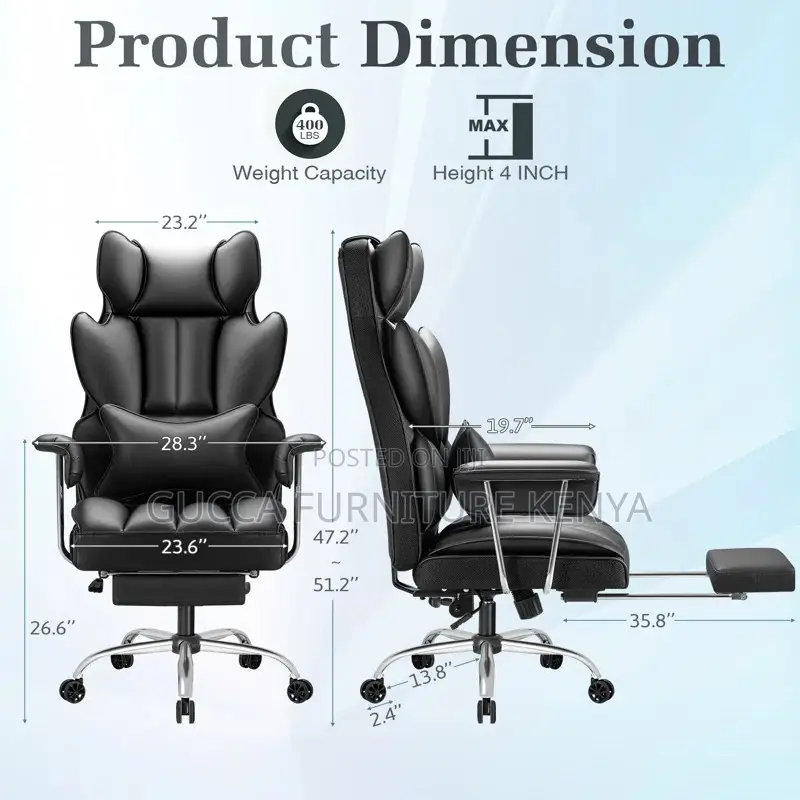 Office Chairs:Ergonomic Leather Executive Style Office Chair