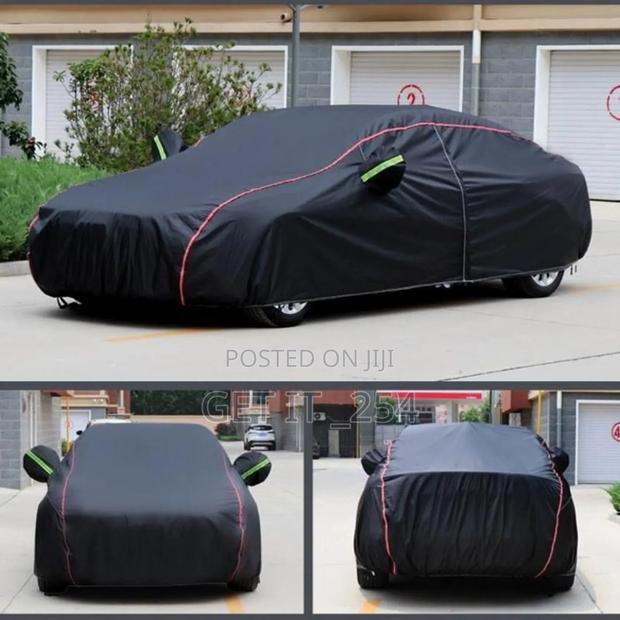 High Quality Universal BLACK Car Cover With Fleece on The