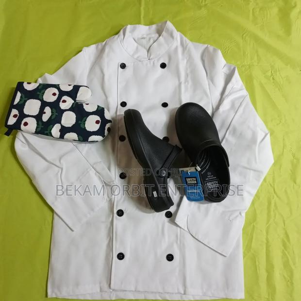 Chef Hospitality Cotton Jacket+Clogs+Mitten Gloves Package - thumbnail 3