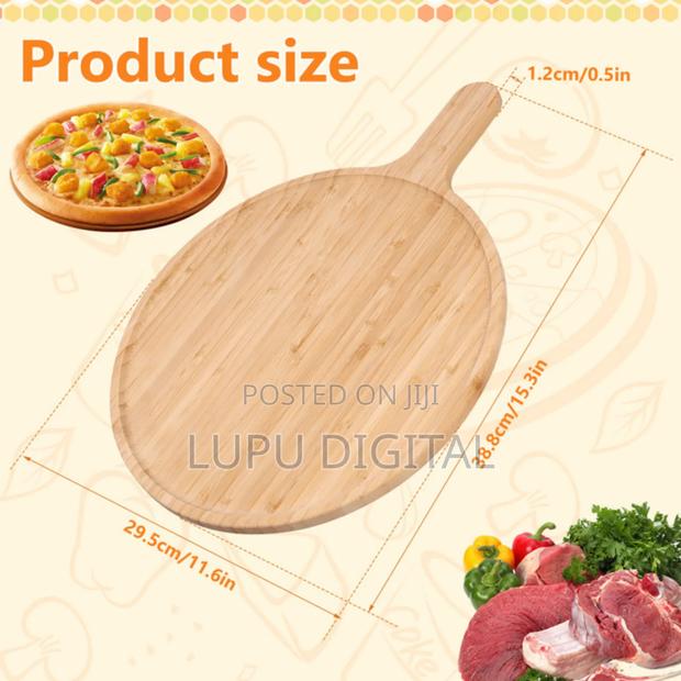 Wooden Bamboo Pizza Plate Chop Board - thumbnail 3