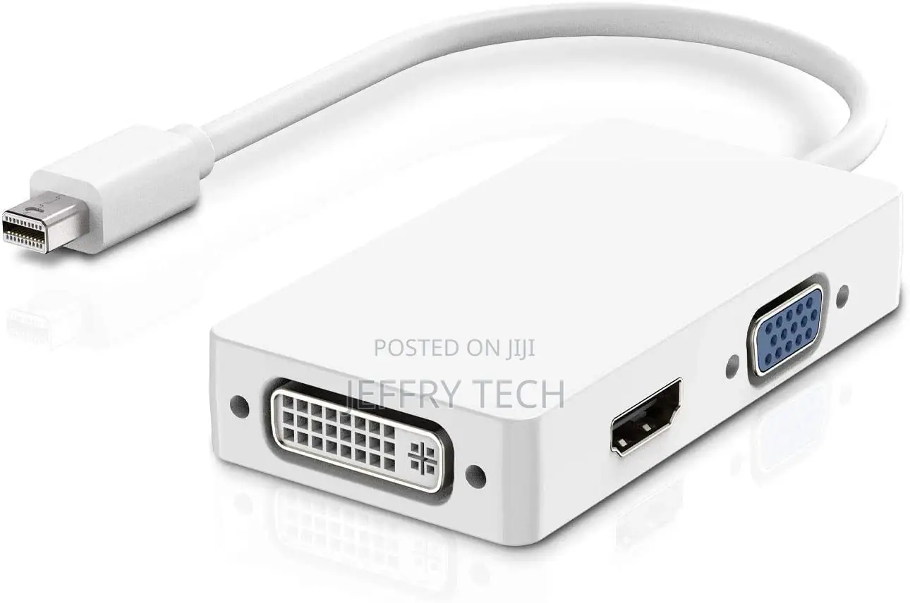 3 In1 Mini Display Port Thunderbolt to HDMI/DVI/VGA Display