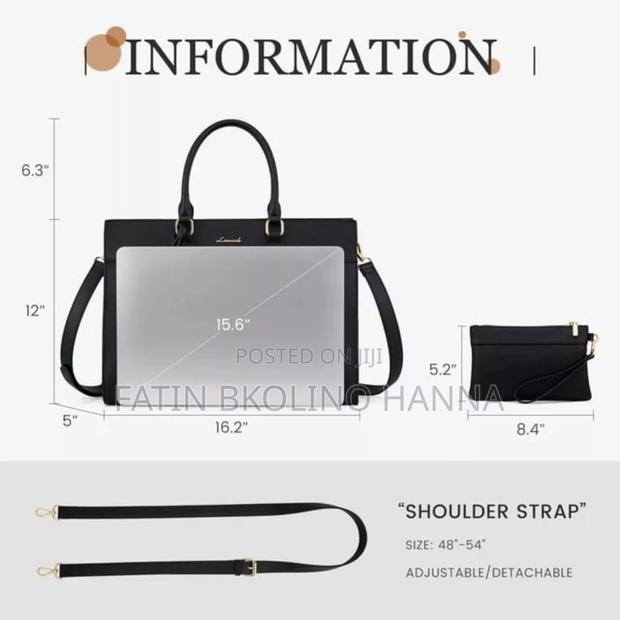 Large Size Laptop Fit Handbag Quality - thumbnail 2