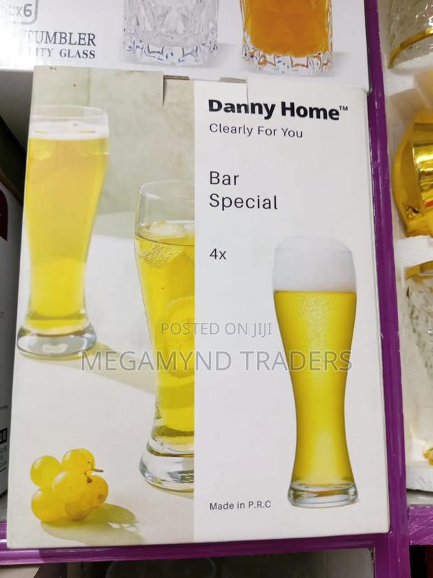 4pc Beer Glass 600ml/Bar Glasses - thumbnail 2