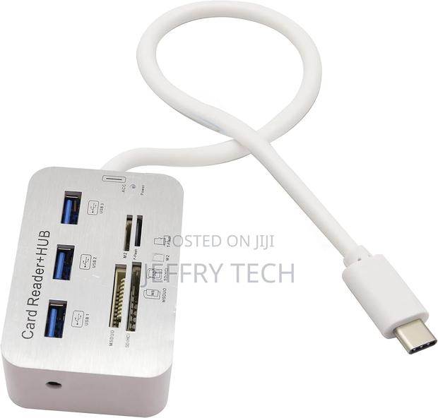 USB Type C 3.0/3.1 Card Reade Adapter Type-C to 3 Port USB 3 - thumbnail 3
