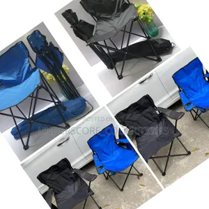 *Foldable Metallic Frame Water Proof Canvas Camping Chair.