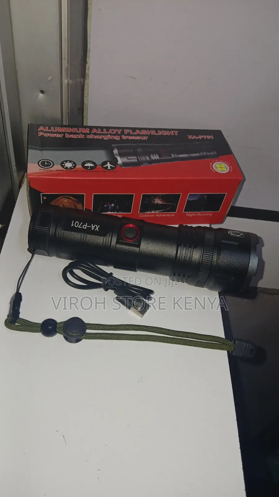 Security Torch P701 Powerbank Flashlight