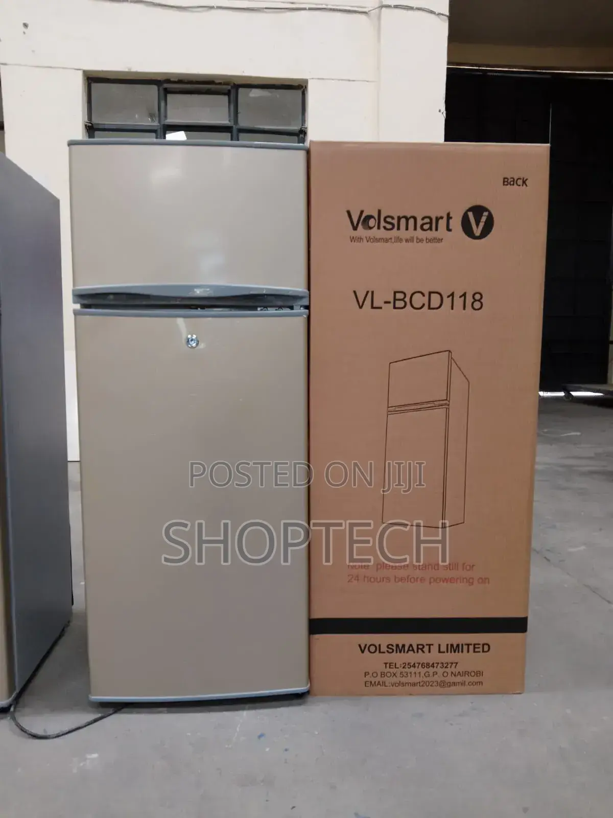 Volsmart 118litres Double Door Refrigerator
