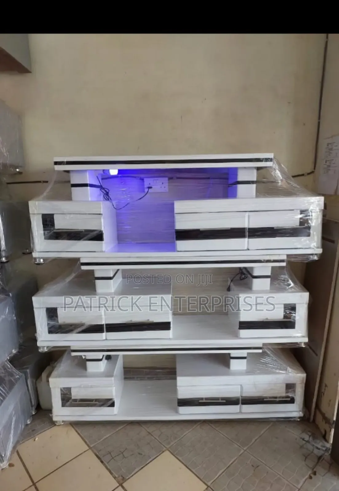 Modern TV Stand With LED Lights