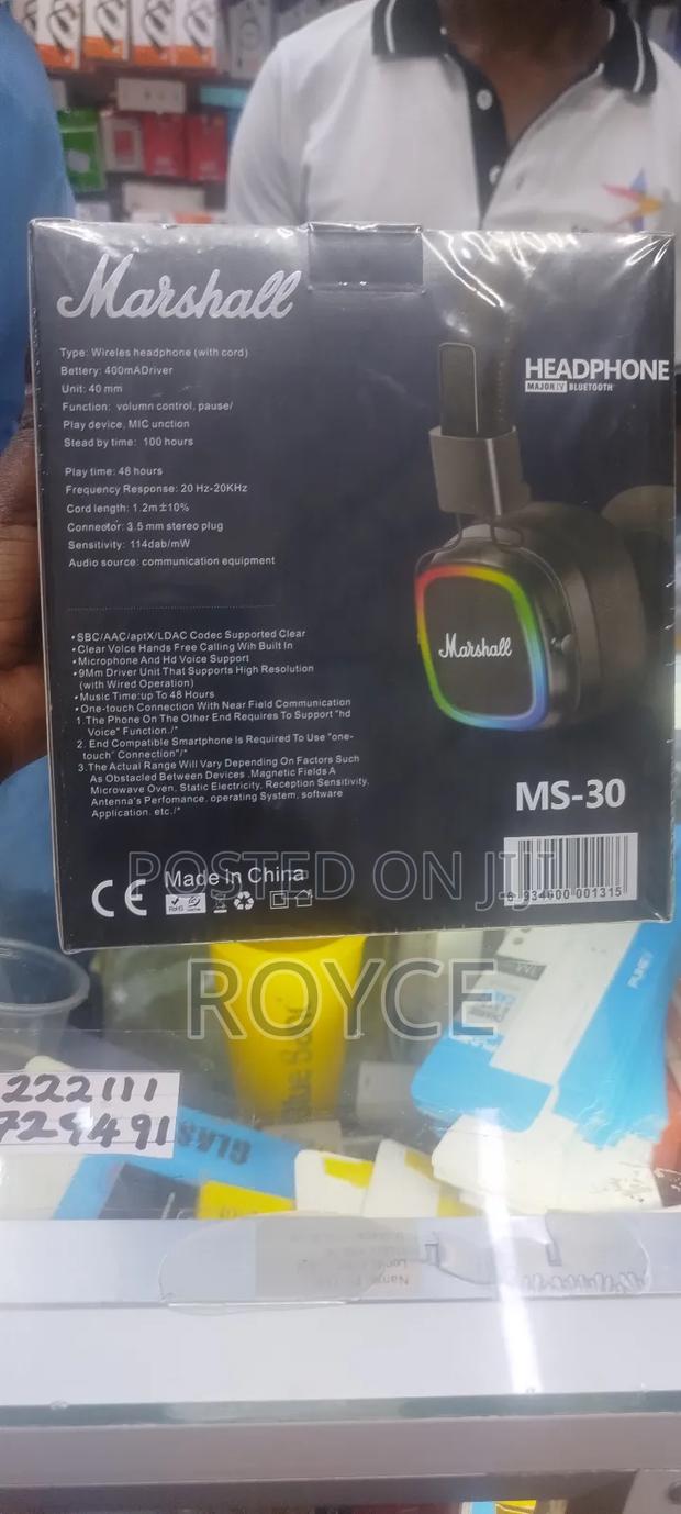 Marshal Wireless Bluetooth Headset - thumbnail 3