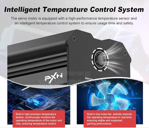 PXN V12 Lite Game Steering Wheel for Playstation Xbox and Pc - thumbnail 4