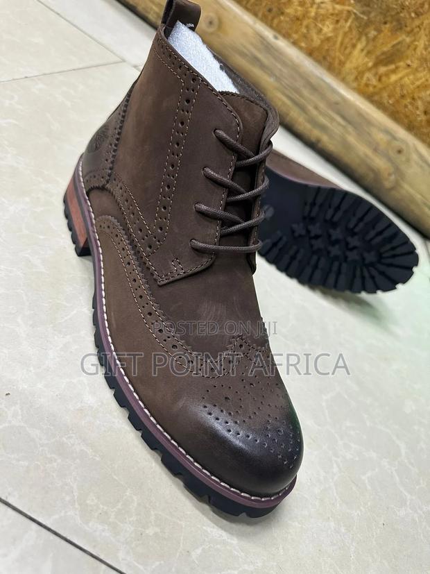 Timberland Leather Boots With Rubber Sole - main view
