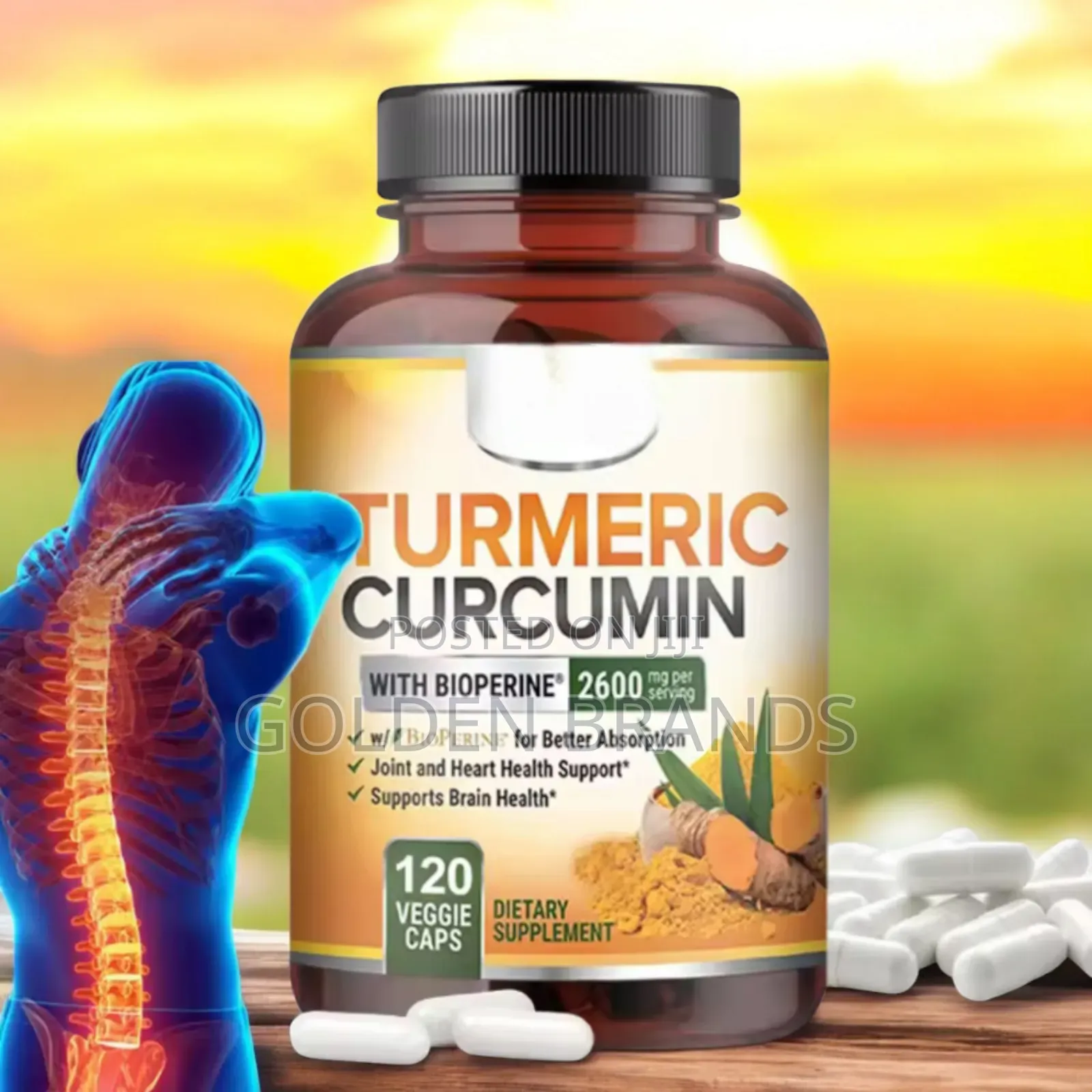 Turmeric Curcumin Joint Heart, Antioxidant, Skin Brightening