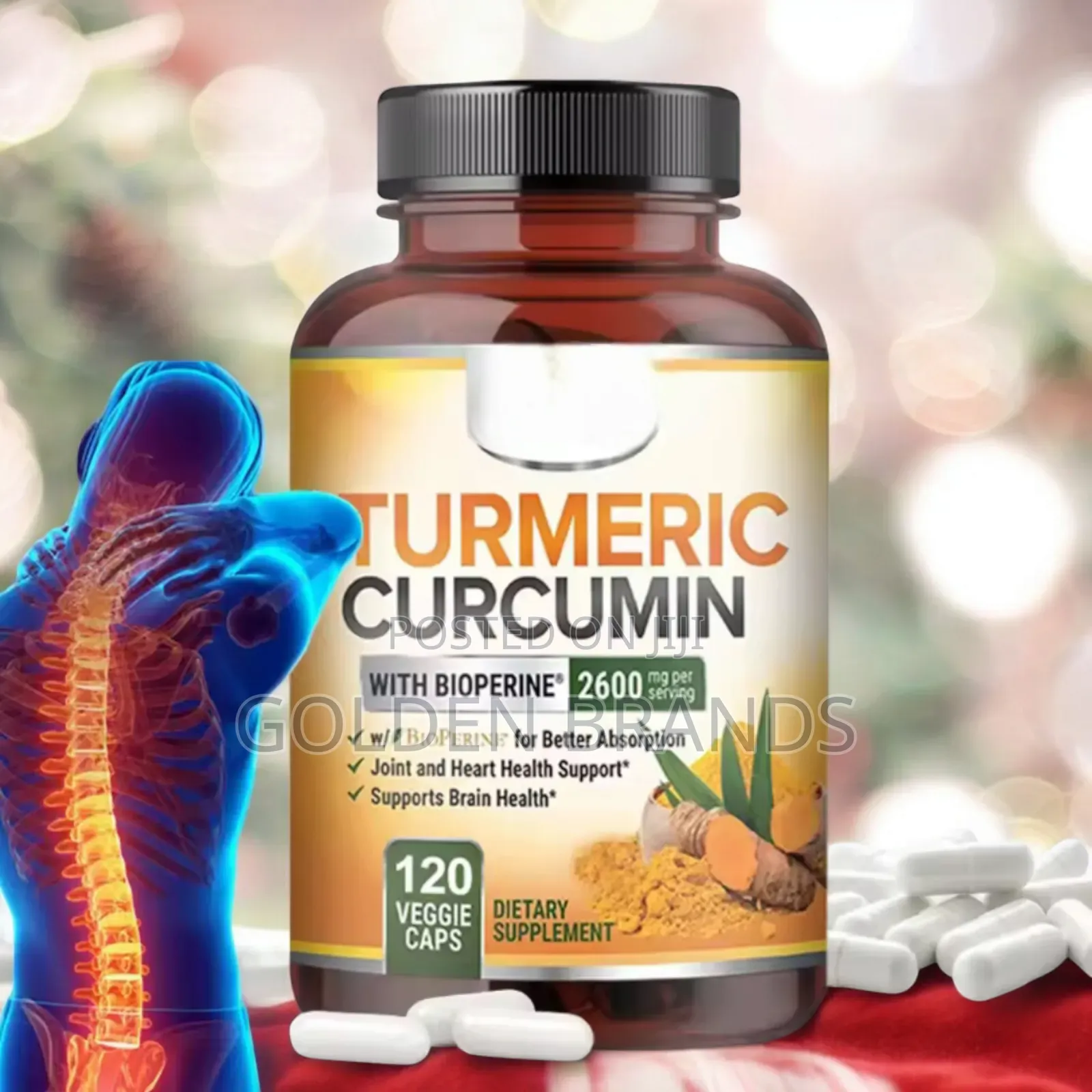 Turmeric Curcumin Joint Heart, Antioxidant, Skin Brightening