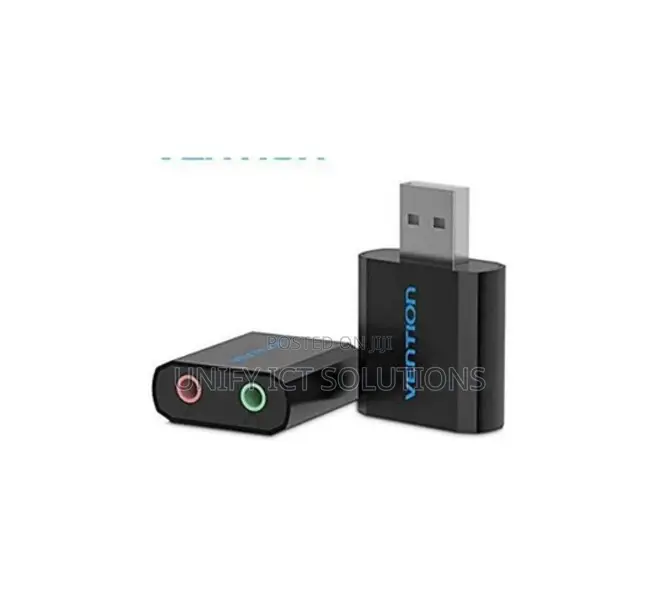Vention USB External Sound Card Black Metal Type