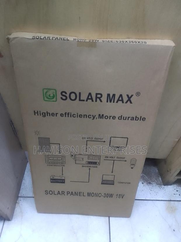 30w Solar Panel - main view