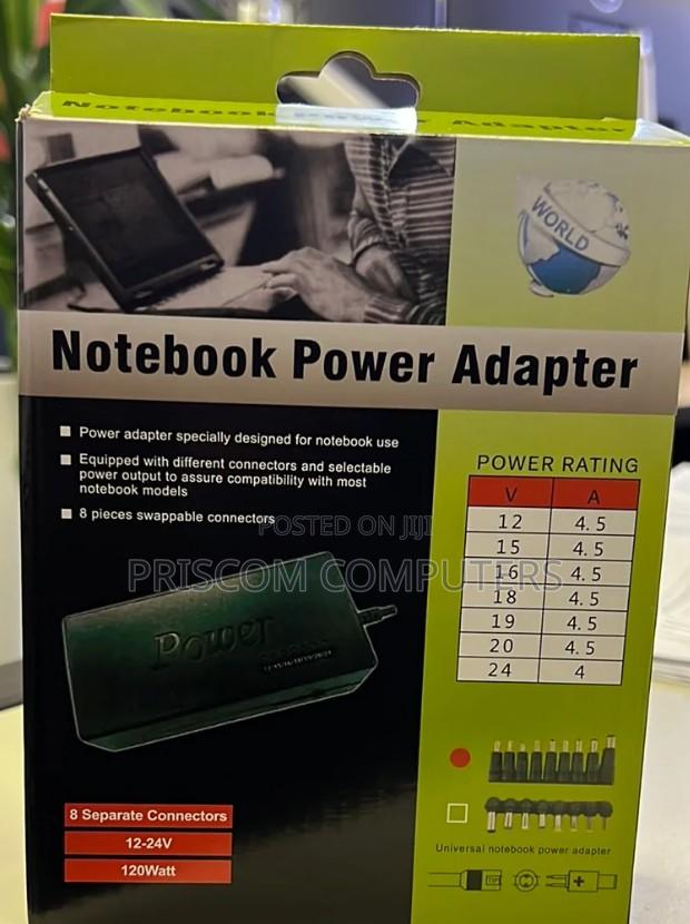 8 Connector Universal Laptop Adapter Charger With Power Cabl - thumbnail 2
