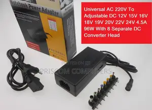 Universal Notebook Power Adapter 12v to 24v - 8 Connectors