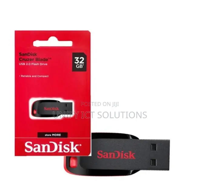 Sandisk Cruzer Blade Usb Flash Drive, Usb 2.0, 32gb