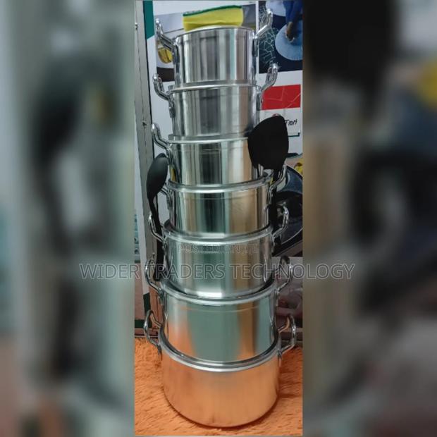 Tornado 14pcs Heavy Stainless Aluminium Cooking Sufuria - main view