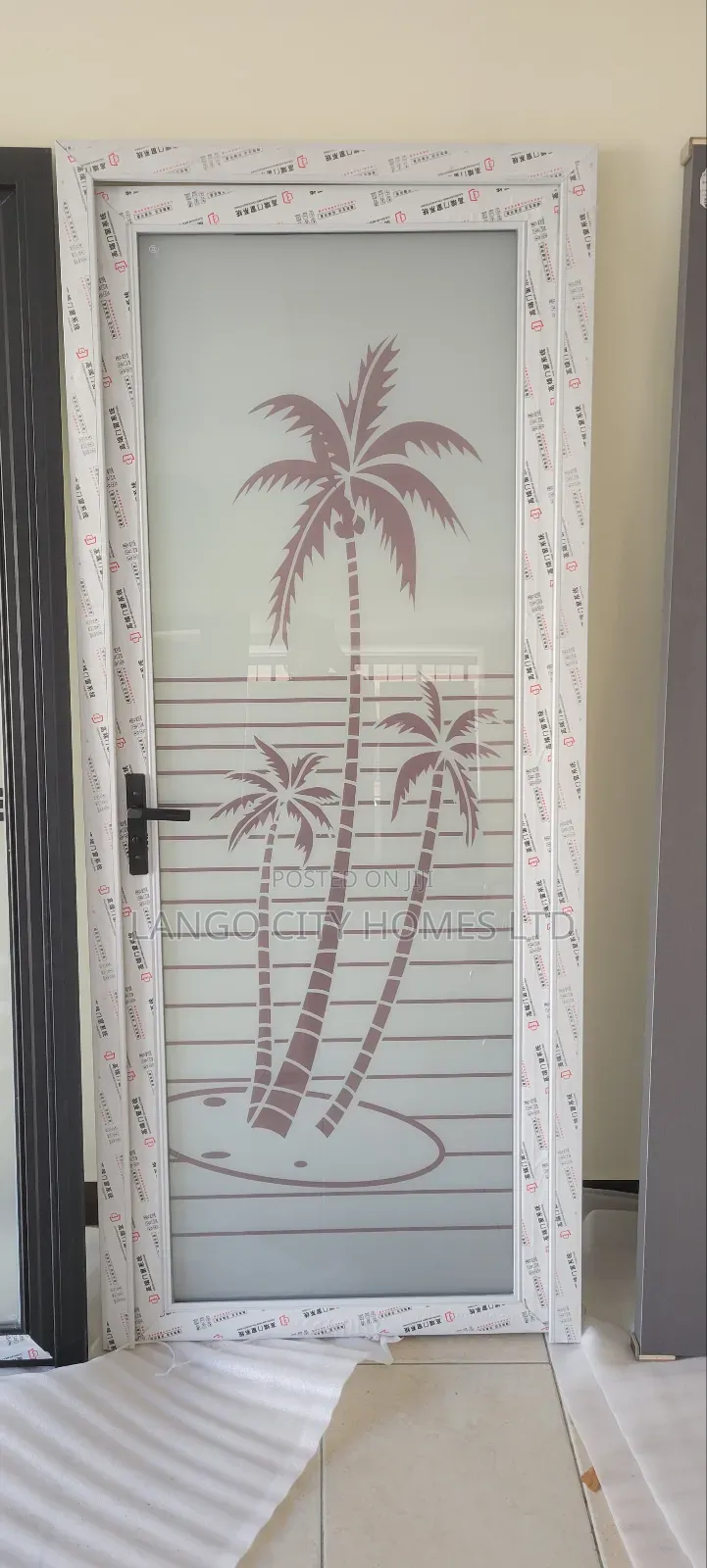 Opaque Glass Aluminium Bathroom Doors