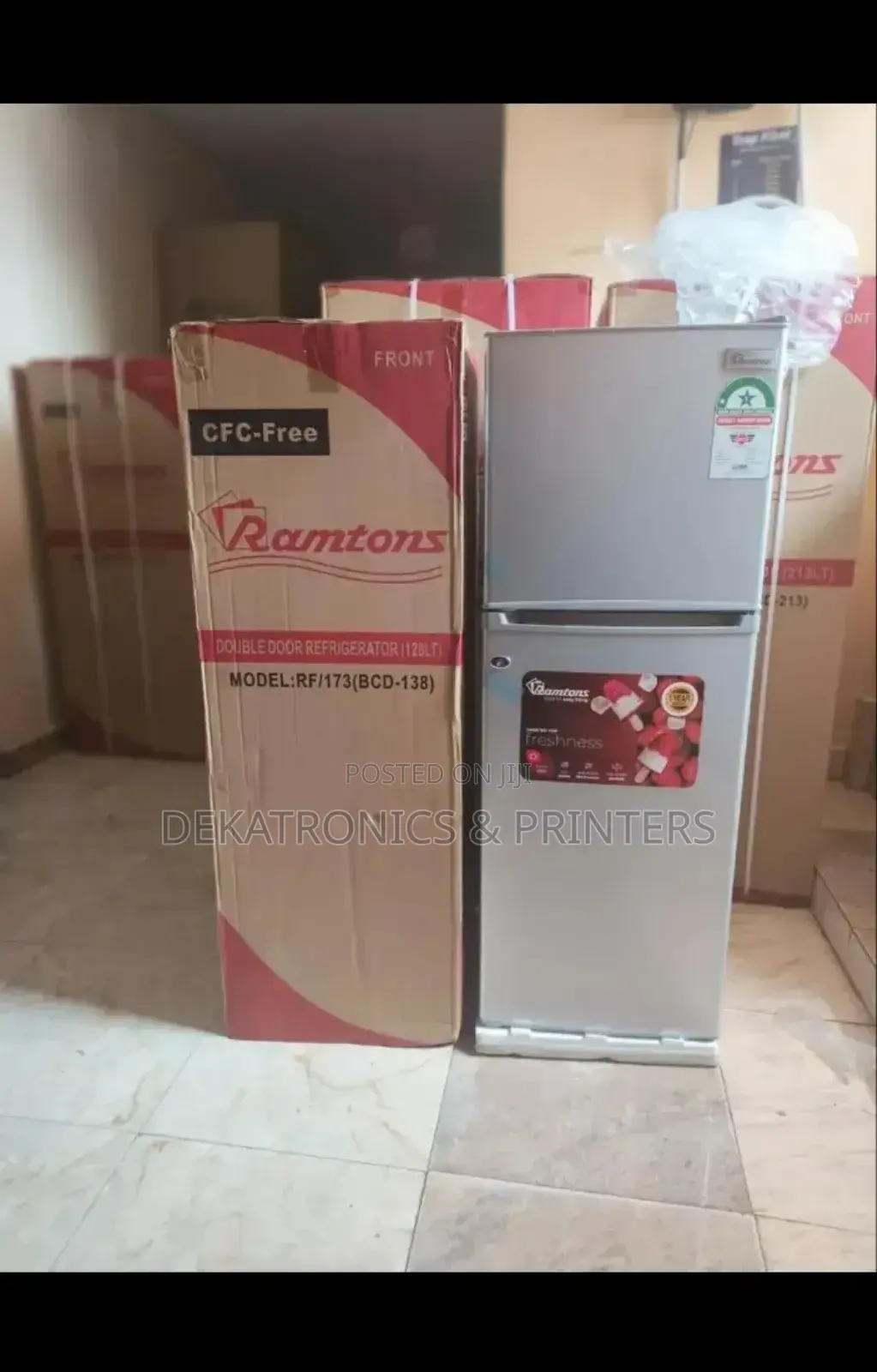 Ramtons 128l Fridge Two Door Direct Cool Refrigerator