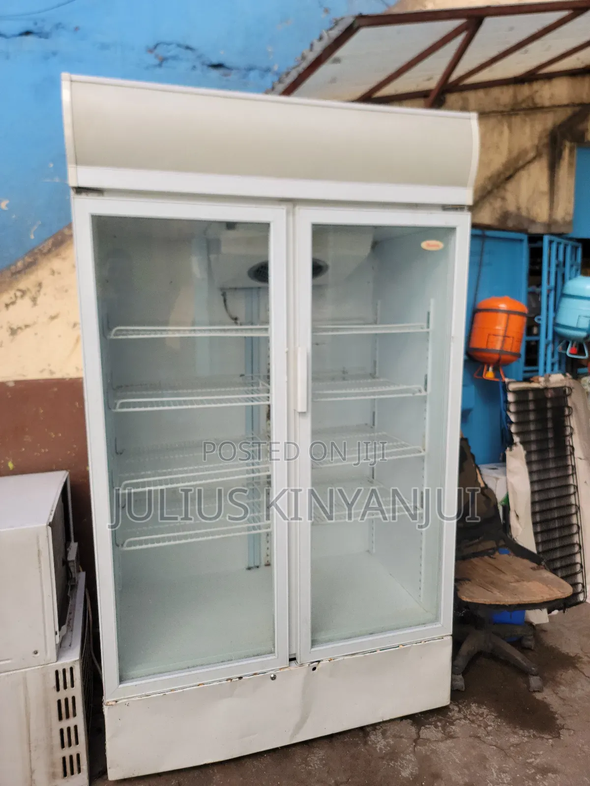 Double Door Display Commercial Fridge