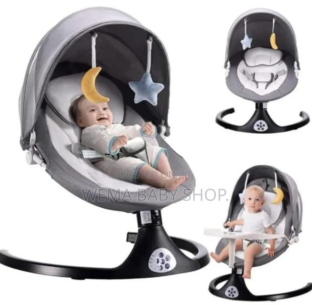 Baby Electric/Battery Swing With Bluetooth Feeding Area - main view