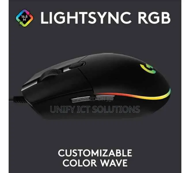Logitech G203 LIGHTSYNC RGB 6 Button Gaming Mouse