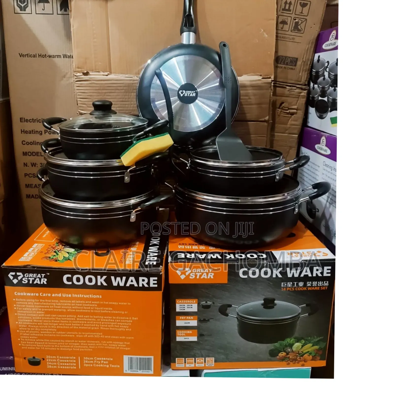 Great Star (Tc Model ) Nonstick Sufuria Cookware Set 