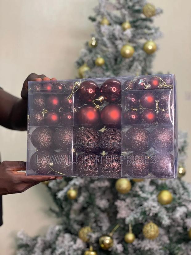 100 PCS Red Christmas Tree Decor Balls
