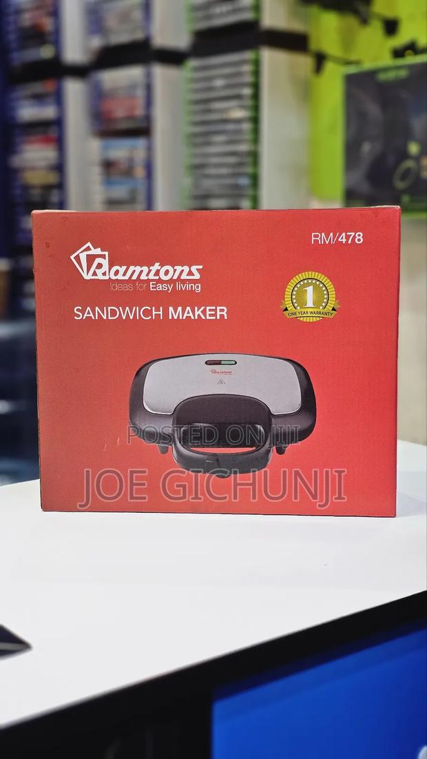 2 Slice Sandwich Toaster Metal Top- Rm/478