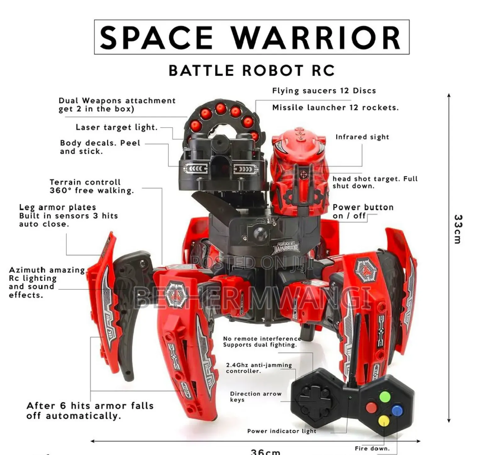 Space Warrior RC Battle Robot in Kenya