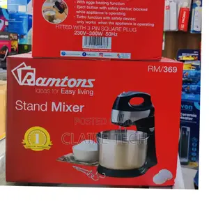 *Ramtons Stand Mixer 4.3litres 5-Speed+Turbo