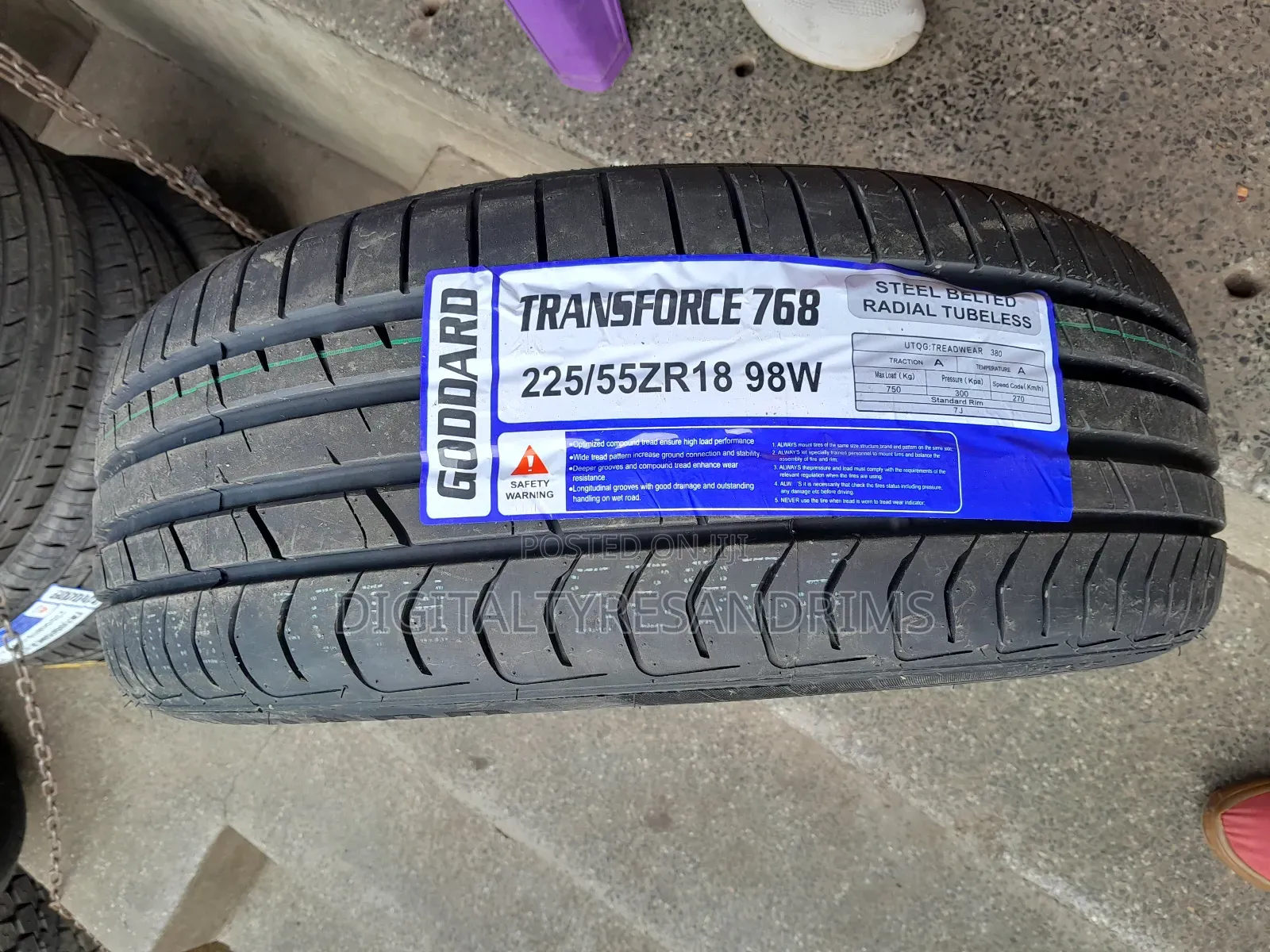 225/55r18 Transforce Tyres Brand New