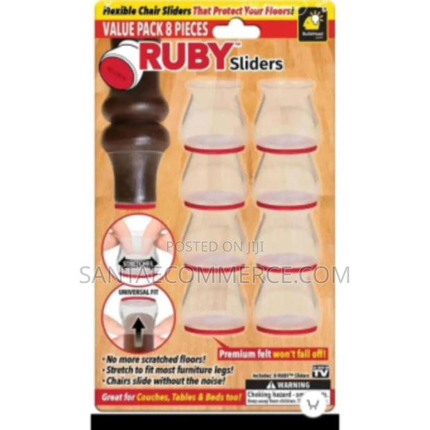 8 PCS Bottom Table, Footpad Door Knob Covers - main view
