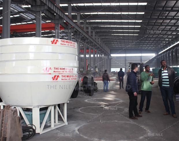 500kg~800kg Gold Ore Processing Plant Wet Pan Mill - main view