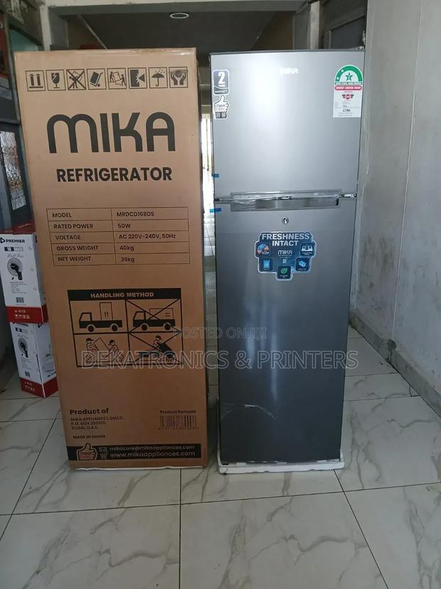 Mika 168l Double Door Fridge