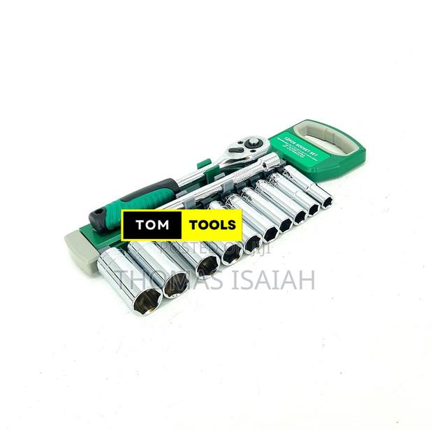 12pcs 3⁄8 Inch Ratchet Deep Socket Box Spanner Set - main view