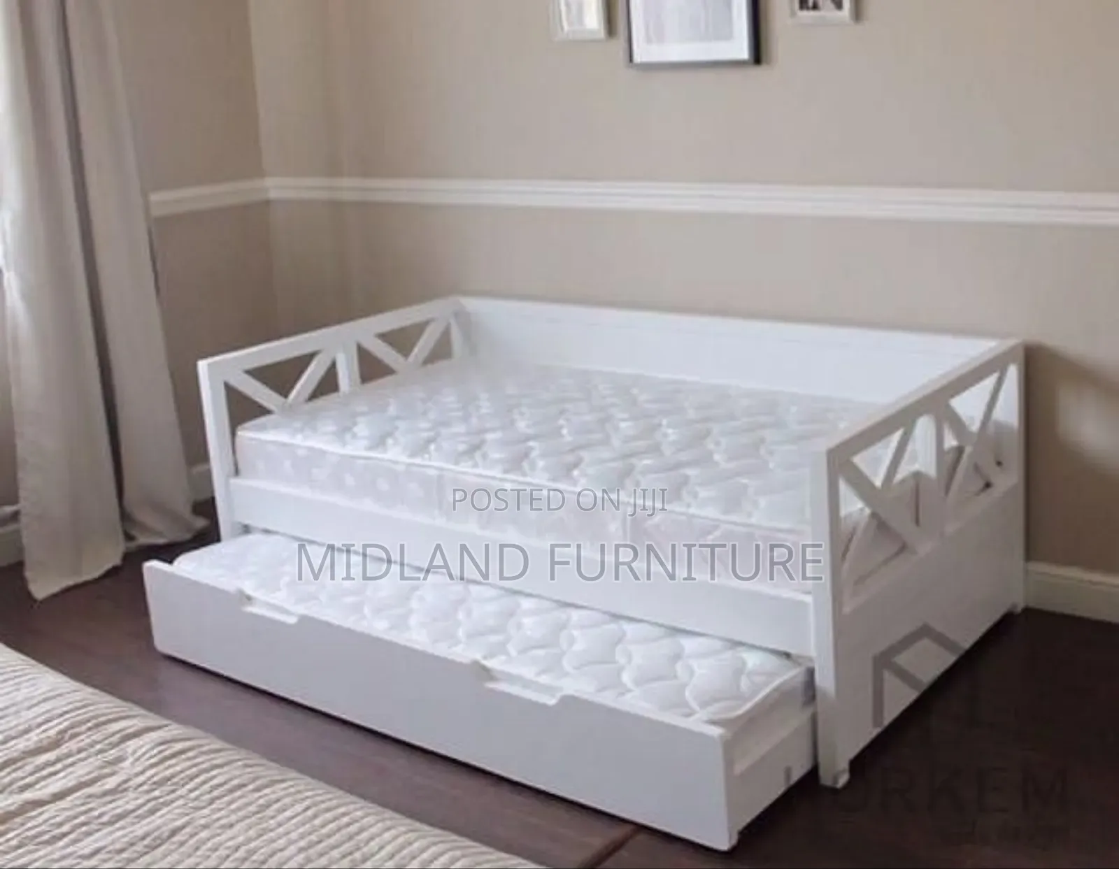 Baby Bed With Pullout Trundle Bed