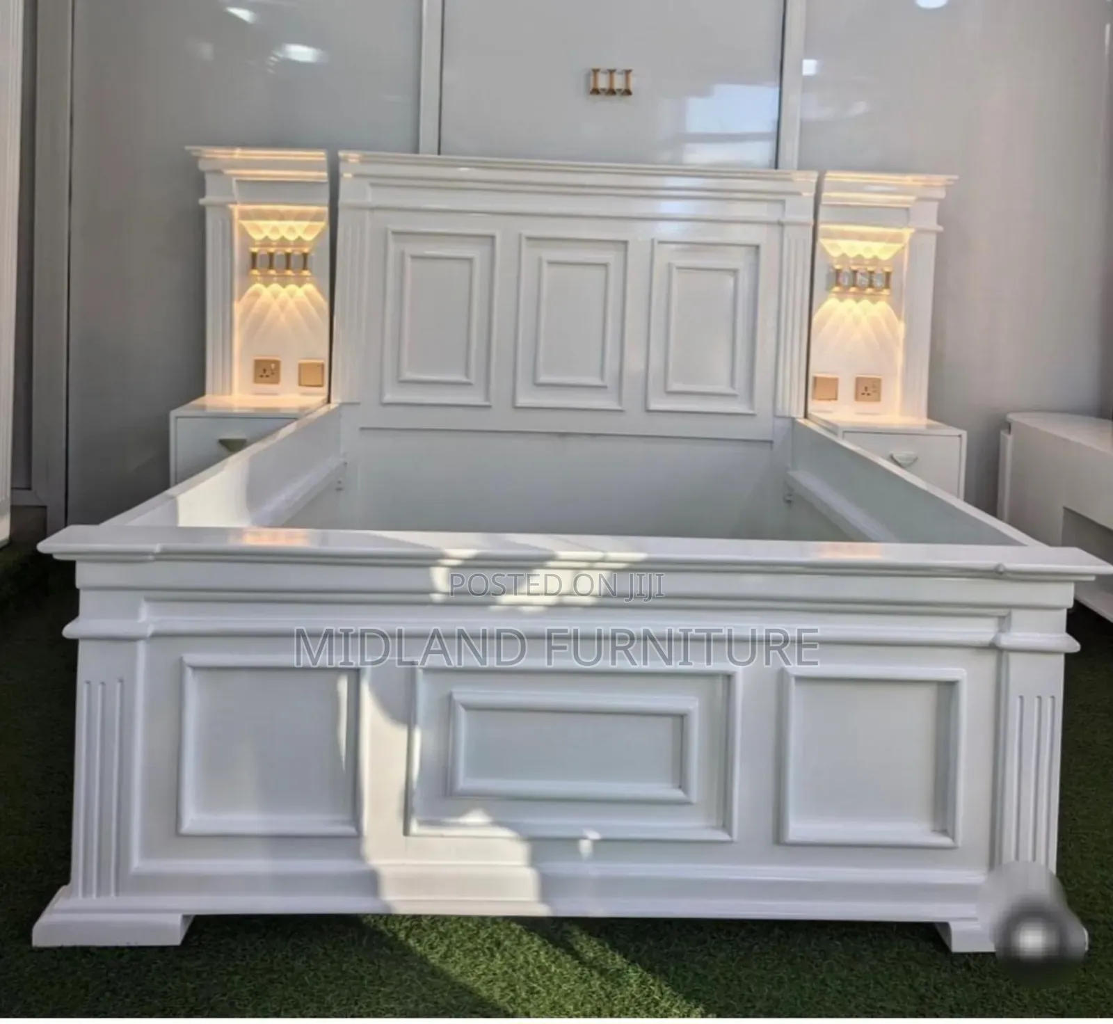 Panel Bed With Nightstands
