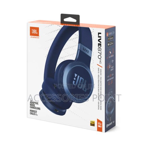 JBL Live 670nc Adaptive Noise Cancelling Black Blue White