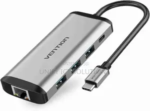 Vention Type C to Multi-Function 6 in 1 Docking Station