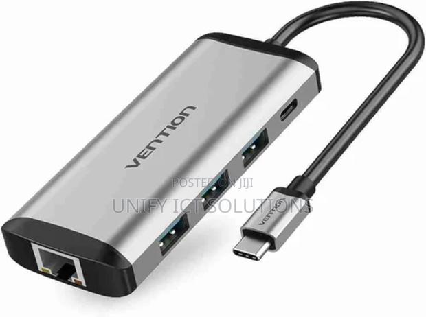 Vention Type C to Multi-Function 6 in 1 Docking Station