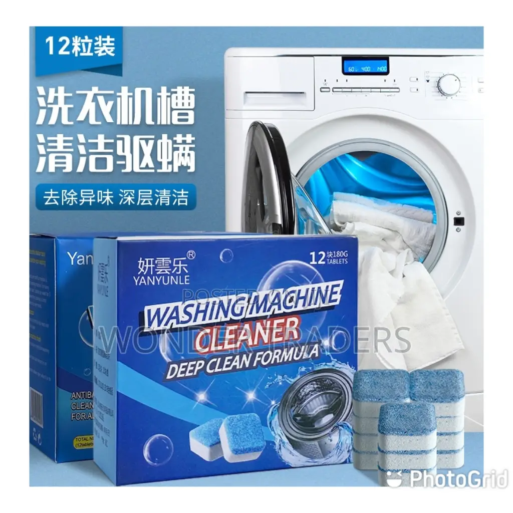 Drum Washing Machine Antibacterial Cleaning Tablets 12 PCS