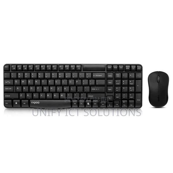 Rapoo Wireless Optical Mouse Keyboard, Black - X1810