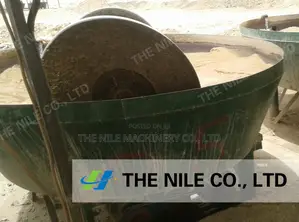 Nile Gold Grinding Mill Wet Pan Mill With Siemens Motor
