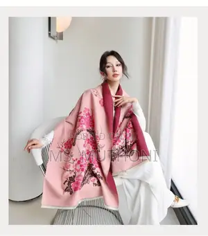 Class Pink Quality Material Cashmere Scarfs