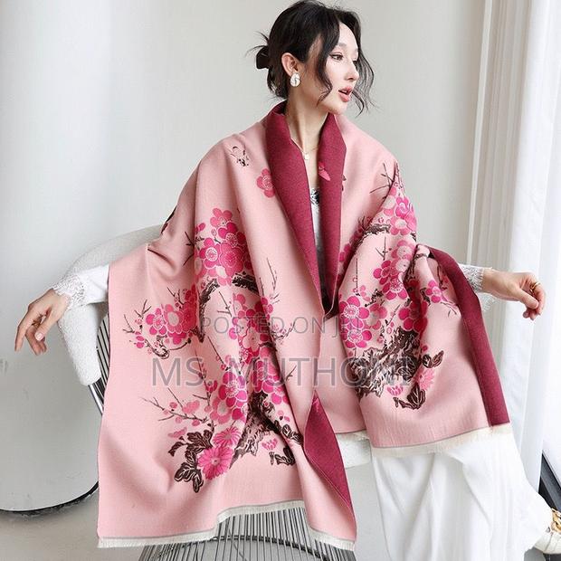 Class Pink Quality Material Cashmere Scarfs - thumbnail 5